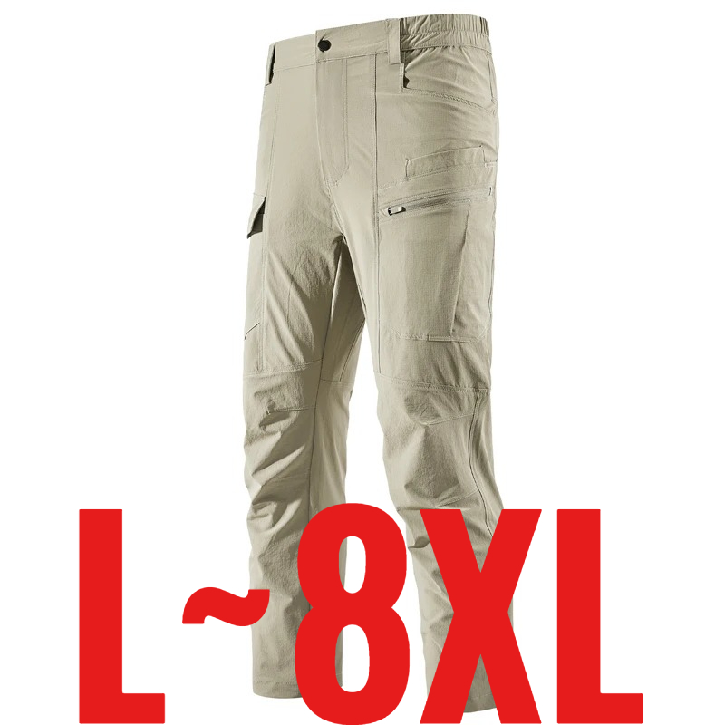 Fishing Kit Compact - Celana Kasual Pria Ukuran Besar 8XL