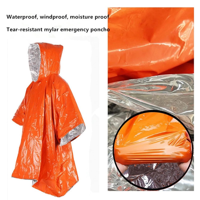 Ponco Darurat Portabel Set 4-P - Survival Blanket Reflective ulasan dan harga